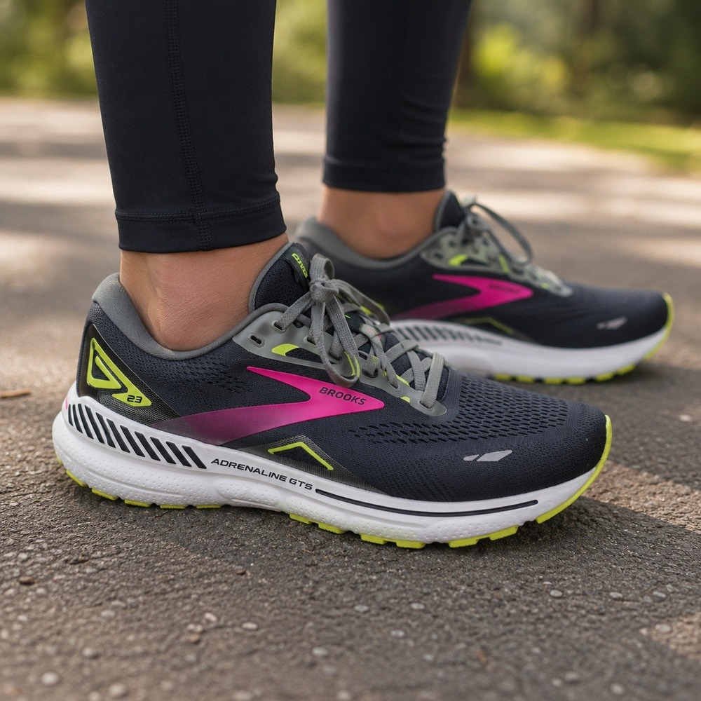 Brooks‎ Adrenaline GTS 23 Running Shoes Mens 11.5 Black Pink 1203811B037
